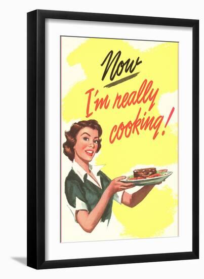 Now I'm Really Cooking!-null-Framed Premium Giclee Print