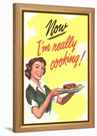 Now I'm Really Cooking!-null-Framed Stretched Canvas