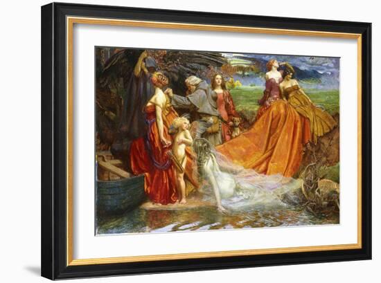 Now Is Pilgrim Year Fair Autumn's Charge'-John Byam Liston Shaw-Framed Giclee Print