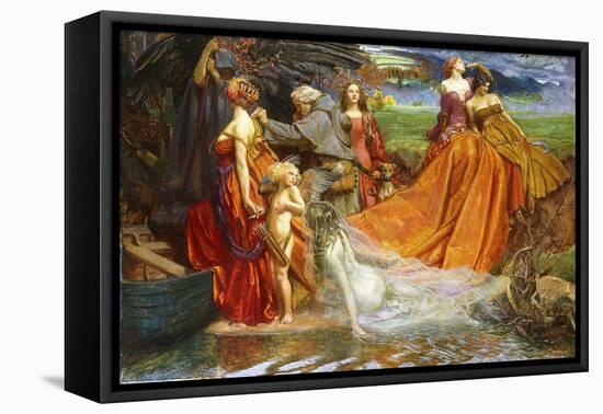 Now Is Pilgrim Year Fair Autumn's Charge'-John Byam Liston Shaw-Framed Premier Image Canvas