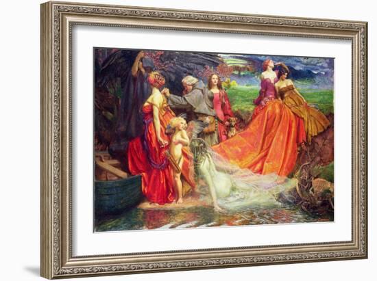 Now Is the Pilgrim Year Fair Autumn's Charge, 1904-John Byam Liston Shaw-Framed Giclee Print