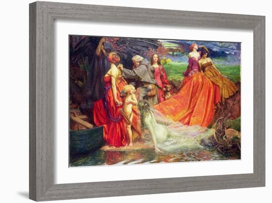 Now Is the Pilgrim Year Fair Autumn's Charge, 1904-John Byam Liston Shaw-Framed Giclee Print