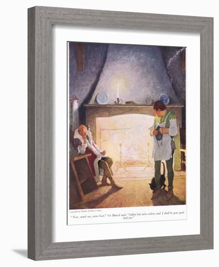 Now Mark Me Mine Host Sir Donald Said, Follow but Mine Orders and I Shall Be Your Good Lord Ever ,-Newell Convers Wyeth-Framed Giclee Print