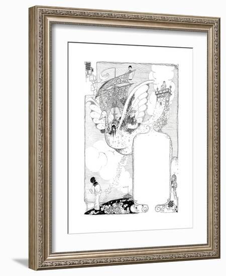 Now Mind, Mr Wind - Child Life-Richard Williams Calkins-Framed Giclee Print