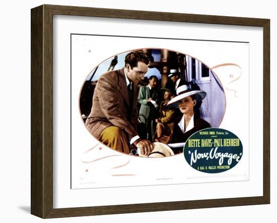 Now, Voyager, from Left, Paul Henreid, Bette Davis, 1942-null-Framed Art Print