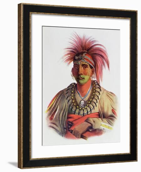 Nowaykesugga, an Otto, Illustration from 'The Indian Tribes of North America, Vol.3', by Thomas…-Charles Bird King-Framed Giclee Print