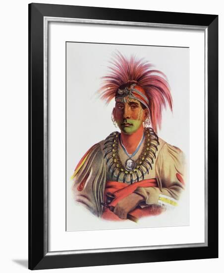 Nowaykesugga, an Otto, Illustration from 'The Indian Tribes of North America, Vol.3', by Thomas…-Charles Bird King-Framed Giclee Print