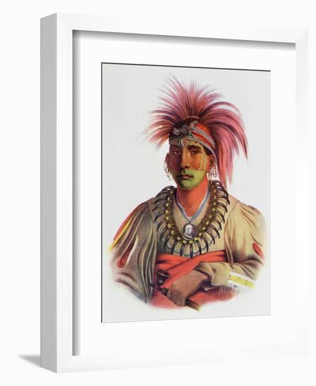 Nowaykesugga, an Otto, Illustration from 'The Indian Tribes of North America, Vol.3', by Thomas…-Charles Bird King-Framed Giclee Print