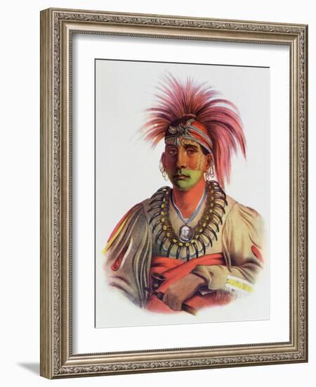 Nowaykesugga, an Otto, Illustration from 'The Indian Tribes of North America, Vol.3', by Thomas…-Charles Bird King-Framed Giclee Print