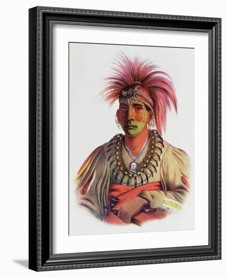 Nowaykesugga, an Otto, Illustration from 'The Indian Tribes of North America, Vol.3', by Thomas…-Charles Bird King-Framed Giclee Print