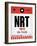 NRT Tokyo Luggage Tag 1-NaxArt-Framed Art Print