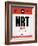 NRT Tokyo Luggage Tag 1-NaxArt-Framed Art Print