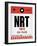 NRT Tokyo Luggage Tag 1-NaxArt-Framed Art Print