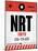 NRT Tokyo Luggage Tag 1-NaxArt-Mounted Art Print