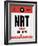 NRT Tokyo Luggage Tag 1-NaxArt-Framed Art Print