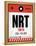 NRT Tokyo Luggage Tag 1-NaxArt-Framed Stretched Canvas