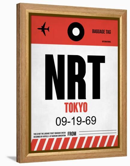 NRT Tokyo Luggage Tag 1-NaxArt-Framed Stretched Canvas