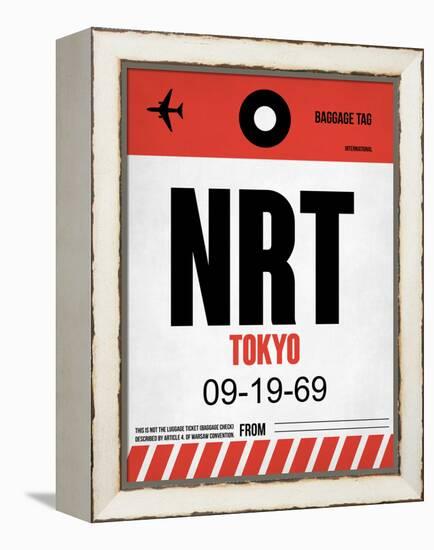 NRT Tokyo Luggage Tag 1-NaxArt-Framed Stretched Canvas