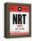 NRT Tokyo Luggage Tag 1-NaxArt-Framed Stretched Canvas