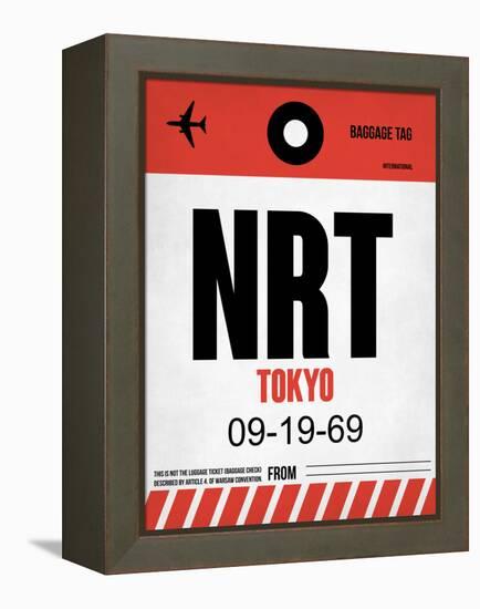 NRT Tokyo Luggage Tag 1-NaxArt-Framed Stretched Canvas