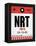 NRT Tokyo Luggage Tag 1-NaxArt-Framed Stretched Canvas