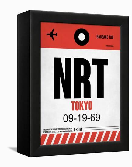 NRT Tokyo Luggage Tag 1-NaxArt-Framed Stretched Canvas