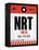 NRT Tokyo Luggage Tag 1-NaxArt-Framed Stretched Canvas