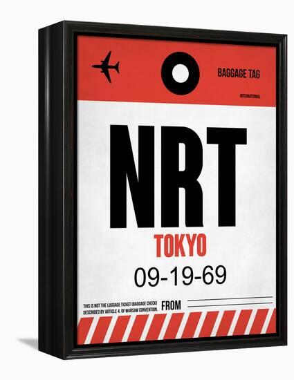 NRT Tokyo Luggage Tag 1-NaxArt-Framed Stretched Canvas