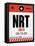 NRT Tokyo Luggage Tag 1-NaxArt-Framed Stretched Canvas