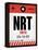 NRT Tokyo Luggage Tag 1-NaxArt-Framed Stretched Canvas