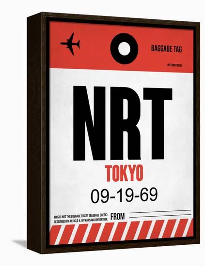 NRT Tokyo Luggage Tag 1-NaxArt-Framed Stretched Canvas