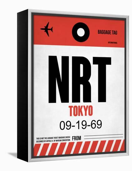 NRT Tokyo Luggage Tag 1-NaxArt-Framed Stretched Canvas