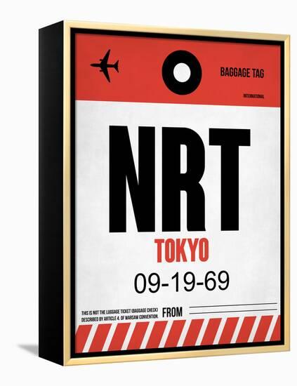 NRT Tokyo Luggage Tag 1-NaxArt-Framed Stretched Canvas