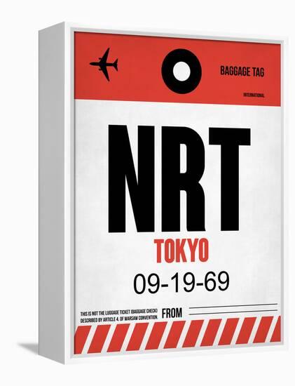 NRT Tokyo Luggage Tag 1-NaxArt-Framed Stretched Canvas