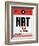 NRT Tokyo Luggage Tag 1-NaxArt-Framed Art Print