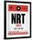 NRT Tokyo Luggage Tag 1-NaxArt-Framed Art Print