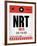 NRT Tokyo Luggage Tag 1-NaxArt-Framed Art Print