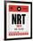 NRT Tokyo Luggage Tag 1-NaxArt-Framed Art Print