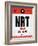 NRT Tokyo Luggage Tag 1-NaxArt-Framed Art Print