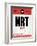 NRT Tokyo Luggage Tag 1-NaxArt-Framed Art Print