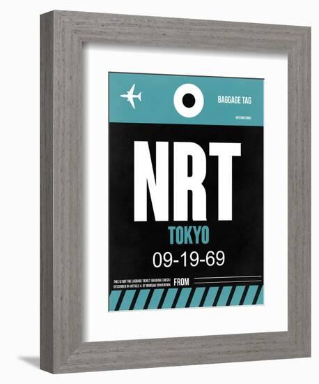 NRT Tokyo Luggage Tag 2-NaxArt-Framed Art Print