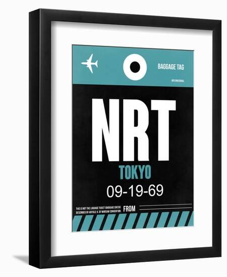 NRT Tokyo Luggage Tag 2-NaxArt-Framed Art Print