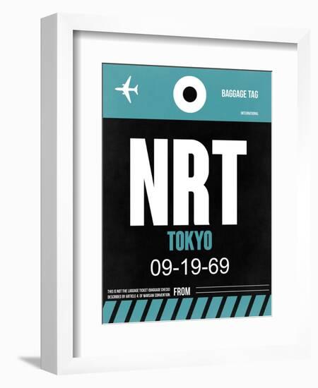 NRT Tokyo Luggage Tag 2-NaxArt-Framed Art Print