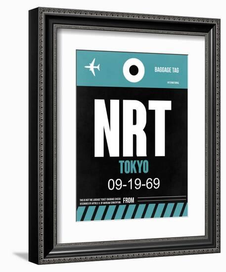 NRT Tokyo Luggage Tag 2-NaxArt-Framed Art Print