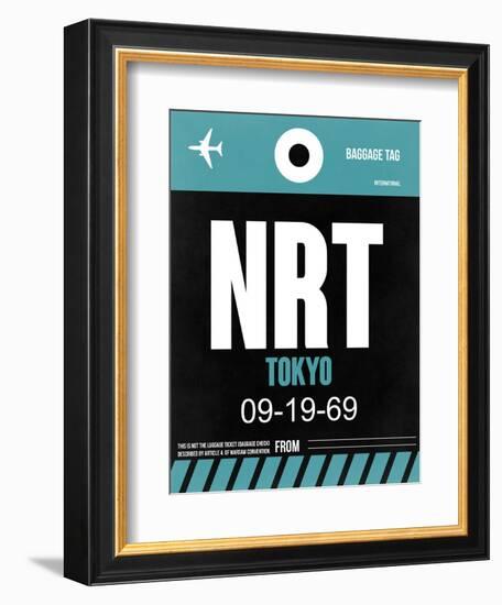 NRT Tokyo Luggage Tag 2-NaxArt-Framed Art Print