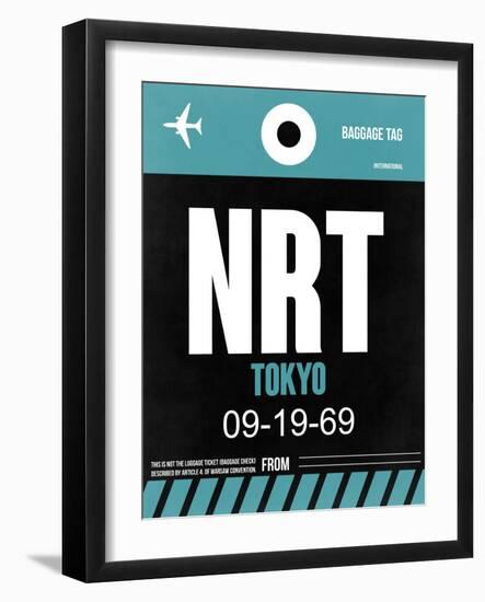 NRT Tokyo Luggage Tag 2-NaxArt-Framed Art Print