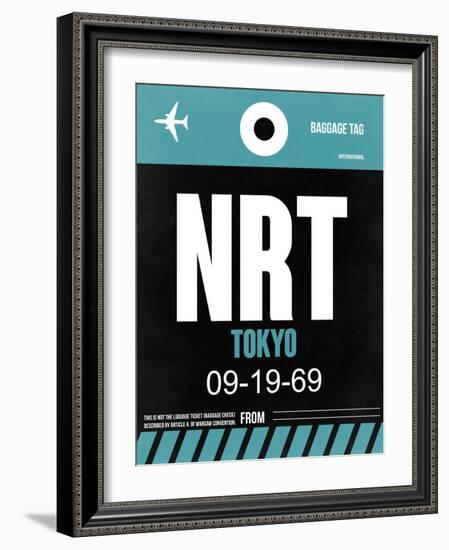 NRT Tokyo Luggage Tag 2-NaxArt-Framed Art Print