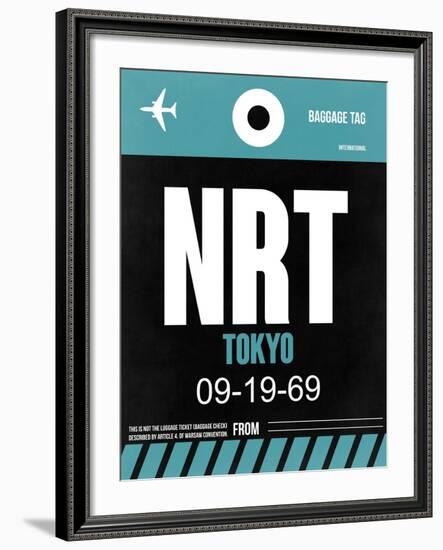 NRT Tokyo Luggage Tag 2-NaxArt-Framed Art Print