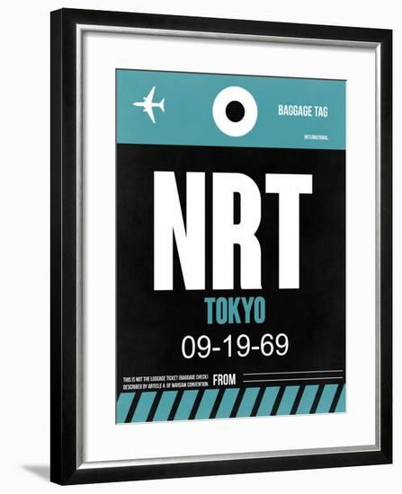 NRT Tokyo Luggage Tag 2-NaxArt-Framed Art Print