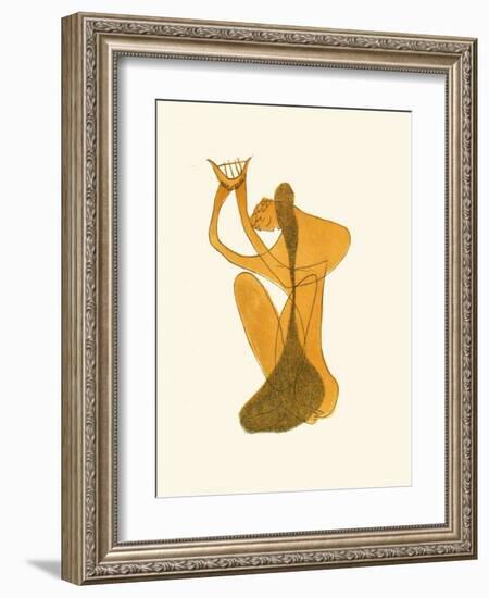 Nu a la Cithare-Henri Laurens-Framed Collectable Print